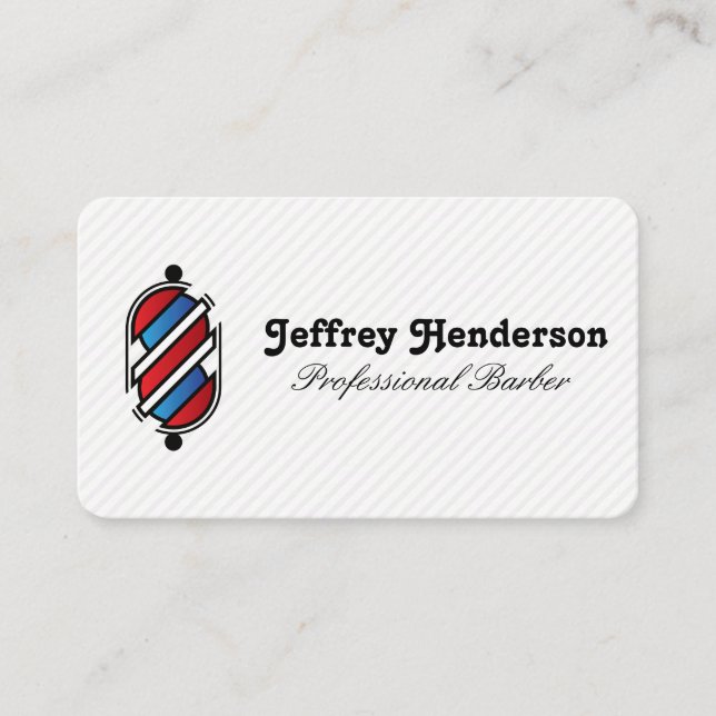 Barberstangen-Logo Visitenkarte (Vorderseite)