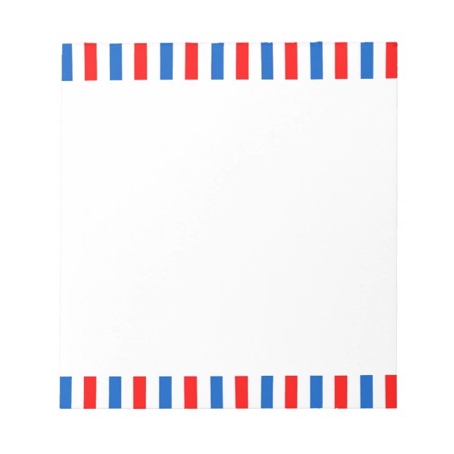 Barberstreifen Notizblock (Vorderseite)