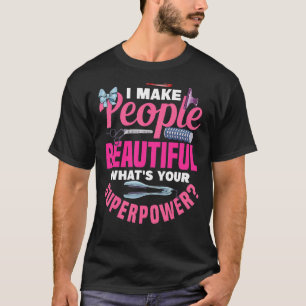 Barberstuhl Schöne Friseur Schere Barber T-Shirt
