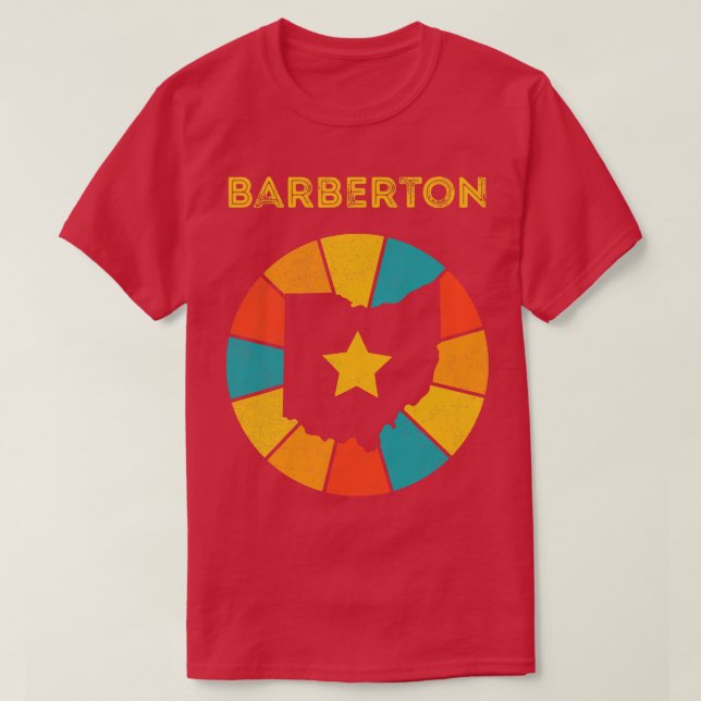 Barberton Ohio Vintag Distressed Souvenir 1 T-Shirt (Design vorne)