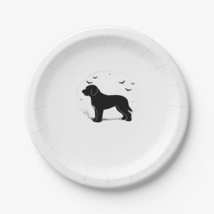 Barbet Dog � Halloween Mond Silhouette Oversified Pappteller