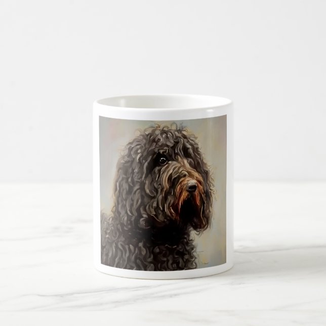 Barbet - Dog Portrait Kaffeetasse (Mittel)