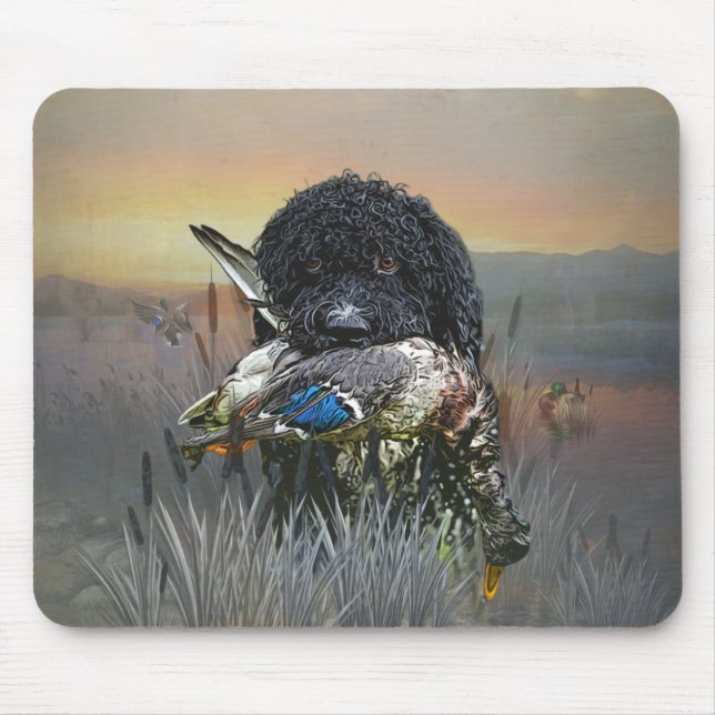 Barbet, französischer Wasserdog Mousepad (Vorne)