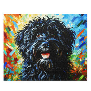 Barbet Puzzle: Schwarzer französischer Wassershund Puzzle