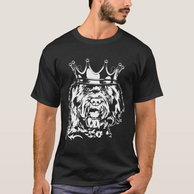 Barbet with crown dog hound dog mom T-Shirt (Vorderseite)