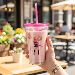 Barbie Acrylic Tumbler Acryltrinkbecher