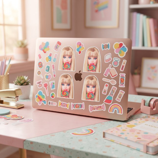 Barbie-Aufkleber Aufkleber (Von Creator hochgeladen)