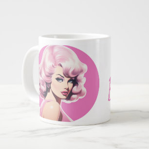Barbie-Inspiriert Button-Up Jumbo-Tasse