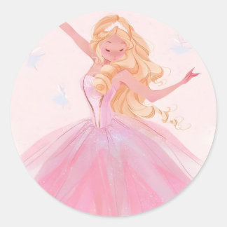 Barbie Nutcracker Runder Aufkleber
