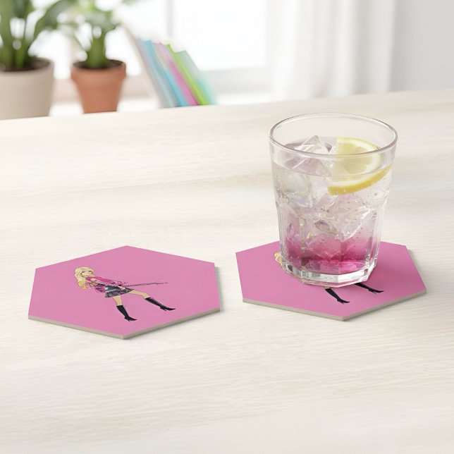 Barbie Paper Coaster Untersetzer (Von Creator hochgeladen)