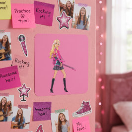 Barbie Quadratischer Aufkleber