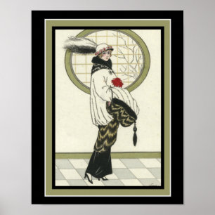 Barbier Art Deco Print 11 x 16 Poster
