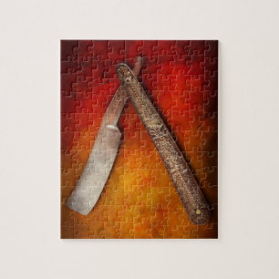 Barbier - Rasur - Ein steifes Oberlippe behalten Puzzle