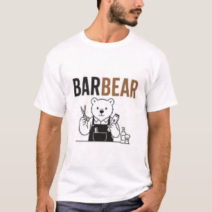 Barbierbär – Lustiger Bär-Barbier-Wortwitz T-Shirt