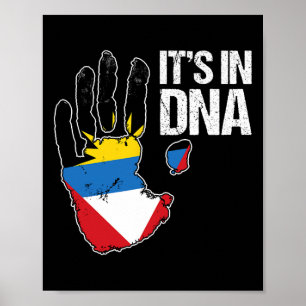 Barbuda Antigua ist in meiner Dna Barbudan Antigua Poster