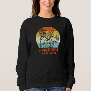 Barbuda West Indies Vintag Retro Pirate & Parrot Sweatshirt