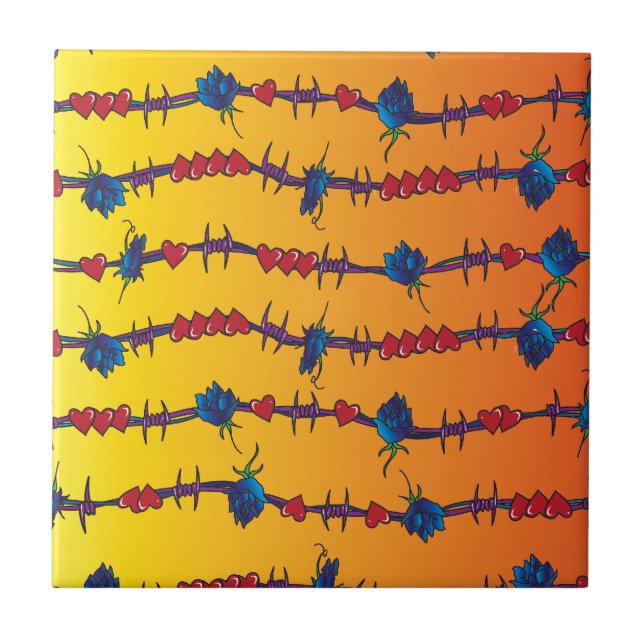 Barbwire Fliese (Vorderseite)