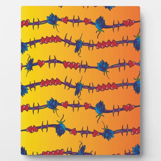 Barbwire Fotoplatte (Vorderseite)