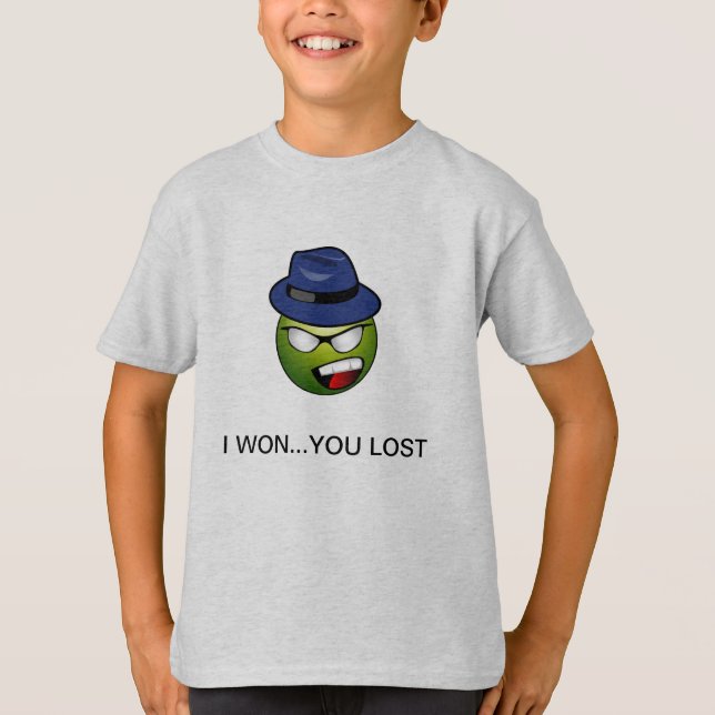 Barcalis Grafik- ich gewann… Sie verlor T-Shirt (Vorderseite)