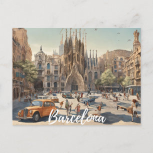 Barcelona (2) postkarte