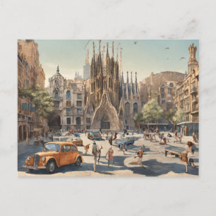 Barcelona (3) postkarte