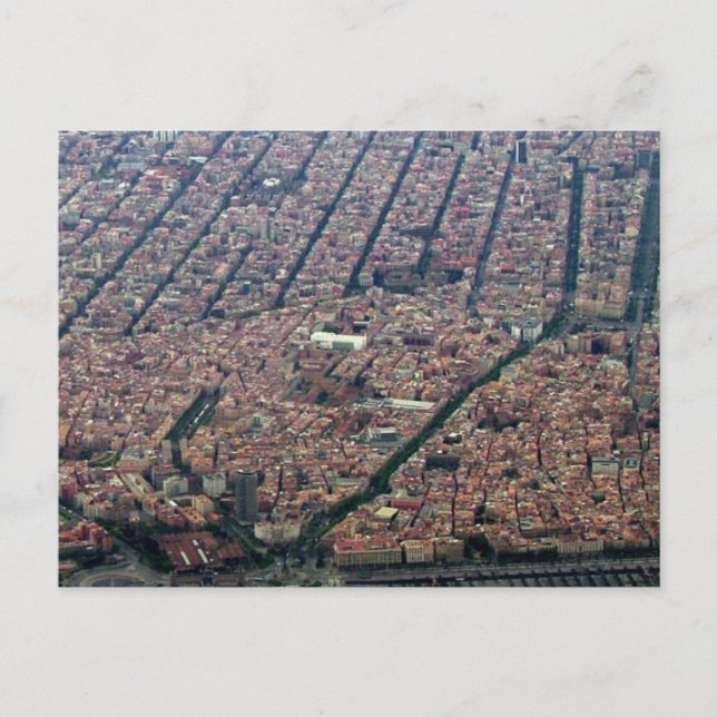 Barcelona-Antenne Postkarte (Vorderseite)