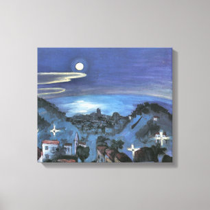 Barcelona Ausblick auf die Stadt bei Nacht von Wal Leinwanddruck