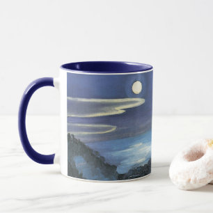 Barcelona Blick auf die Stadt bei Nacht von Walter Tasse