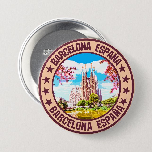 Barcelona Button (Vorne & Hinten)