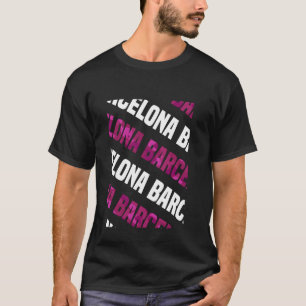 Barcelona Camouflage Muster Pink Camouflage T-Shirt