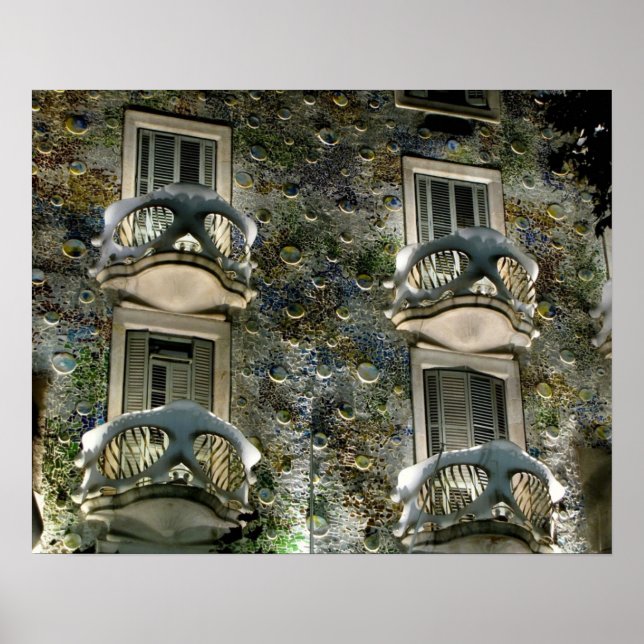 Barcelona. Casa Batllo. Poster (Vorne)