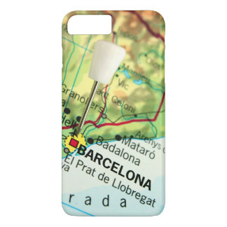 Barcelona City Button Karte Case-Mate iPhone Hülle
