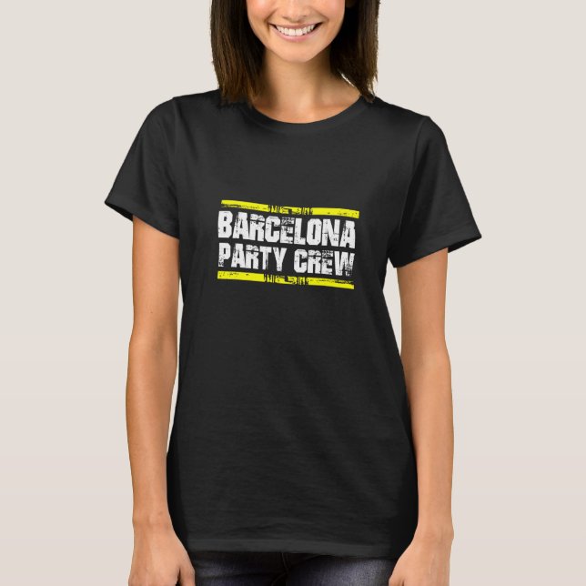 Barcelona City Party Crew Team T-Shirt (Vorderseite)
