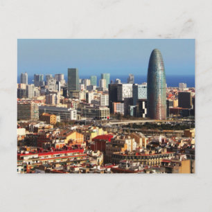 Barcelona City Postkarte