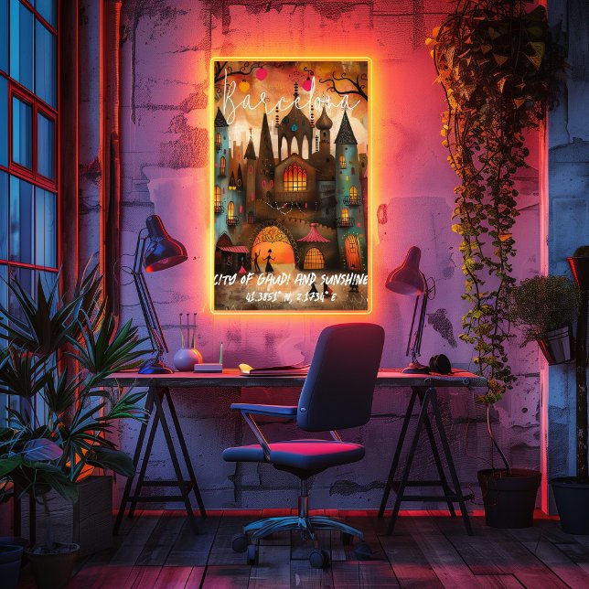 Barcelona: Ciudad de Gaudí y Sol. Poster (Von Creator hochgeladen)