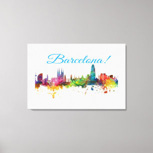 Barcelona-Design Leinwanddruck