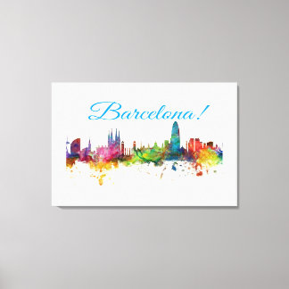 Barcelona-Design Leinwanddruck