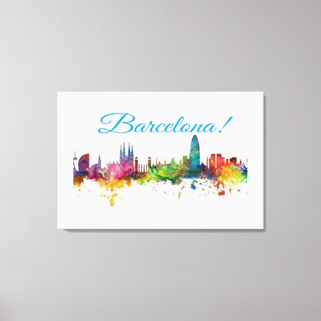 Barcelona-Design Leinwanddruck (Vorderseite)