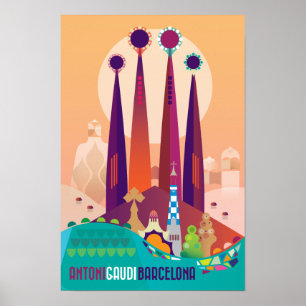 Barcelona Druck Poster