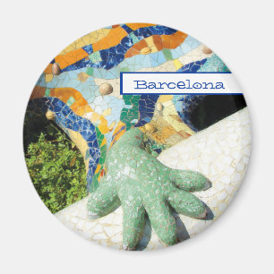 Barcelona-Eidechsen-Handmosaiken Magnet
