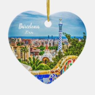 Barcelona Einzigartiges Foto Moderne Kunst Keramikornament