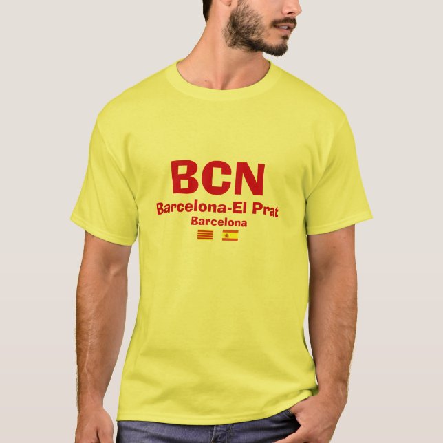 Barcelona* EL-Prat Flughafen-Shirt T-Shirt (Vorderseite)