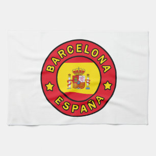 Barcelona España Geschirrtuch