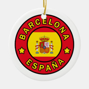 Barcelona España Keramik Ornament