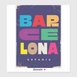 Barcelona Espania Aufkleber
