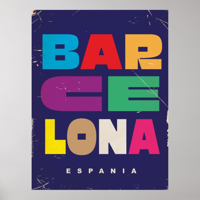 Barcelona Espania Poster (Vorne)