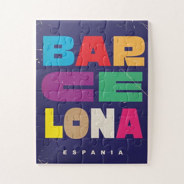 Barcelona Espania Puzzle (Vertikal)