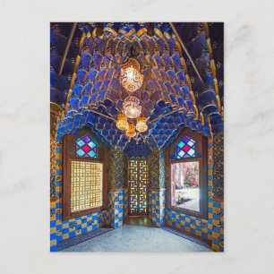 Barcelona. Gaudí. Casa Vicens. Innen. Ver. 6. Postkarte