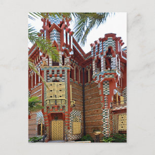 Barcelona. Gaudí. Casa Vicens. Postkarte