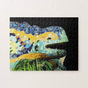 Barcelona, Gaudi - Eidechse, Spanien (Katalanisch) Puzzle